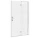 Apollo 1000mm Frameless Hinged Shower Door profile small image view 2 