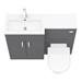 Apollo2 1100mm Gloss Grey Combination Furniture Pack (Excludes Pan + Cistern) profile small image view 4 