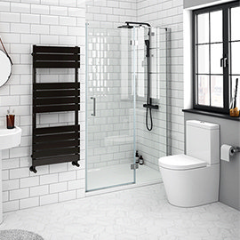 Simpsons Classic Hinged Shower Door With Inline Panel 3 Size
