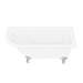 Appleby 1550 Roll Top Shower Bath + Chrome Leg Set profile small image view 6 