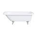 Appleby 1700 Roll Top Shower Bath + Chrome Leg Set profile small image view 7 
