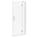 Apollo 800mm Frameless Hinged Shower Door profile small image view 2 