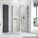 Hudson Reed Apex Hinged Shower Door Only - Various Size Options profile small image view 5 