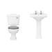 Appleby Traditional 4-Piece Bathroom Suite profile small image view 5 