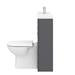 Apollo2 1100mm Gloss Grey Slimline Combination Furniture Pack (Excludes Pan + Cistern) profile small image view 6 