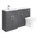 Apollo2 1500mm Gloss Grey Combination Furniture Pack (Excludes Pan + Cistern) profile small image view 3 