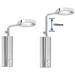 AQUAS Chrome 150mm Height Extender profile small image view 2 