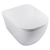 BagnoDesign Attache Rimless Wall Hung Toilet with Soft Close Seat profile small image view 1 
