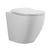 BagnoDesign Attache Rimless Back to Wall Toilet with Seat profile small image view 1 