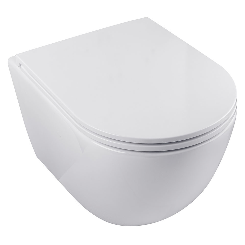 BagnoDesign Envoy Rimless Wall Hung Toilet with Soft Close Seat