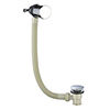 BagnoDesign Aquaeco Chrome Bath Filler with Push Type Waste 800mm profile small image view 1 