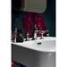 Arcade 600mm Basin and Stand with Glass Shelf - Various Tap Hole Options profile small image view 2 