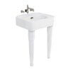 Arcade 600mm Basin and Ceramic Console Legs - Various Tap Hole Options profile small image view 1 