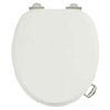 Burlington Soft Close Toilet Seat with Chrome Hinges and Handles - Sand profile small image view 1 