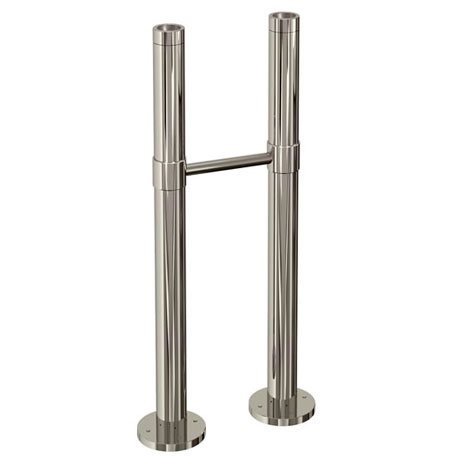 Arcade Freestanding Bath Standpipes with Support Bar - Nickel
