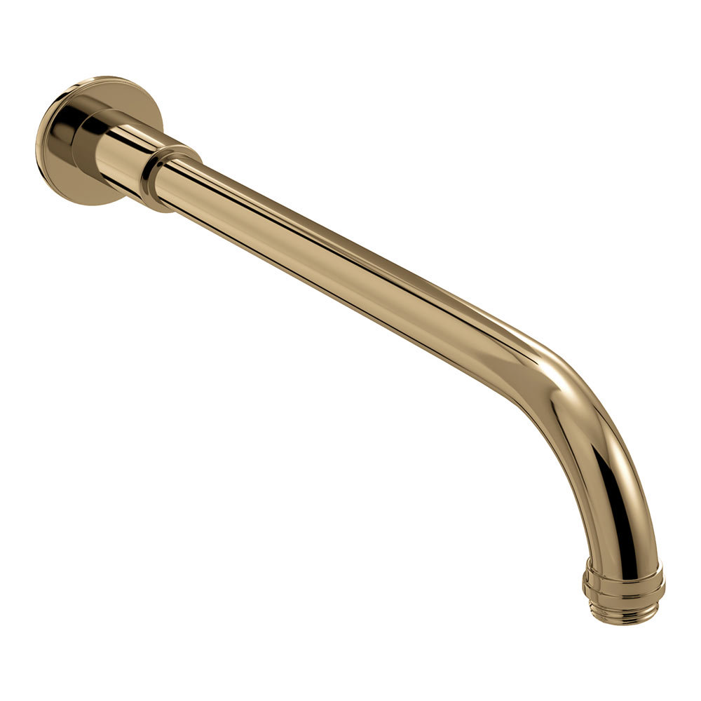 Bristan 360mm Wall Mounted Shower Arm - Gold | Victorian Plumbing