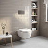 Villeroy and Boch ArtoVipro Toilet + Concealed WC Cistern with Wall Hung Frame profile small image view 1 