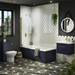 Arezzo Matt Blue Front Bath Panel - 1800mm profile small image view 2 