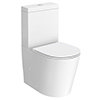 Arezzo BTW Close Coupled Toilet + Slim Soft Close Seat profile small image view 1 