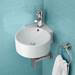 Arezzo Modern Cloakroom Suite (Toilet + Corner Basin) profile small image view 2 