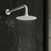 Arezzo Matt White Concealed Individual Stop Tap + Thermostatic Control Valve with Wall Mounted Shower Head profile small image view 5 