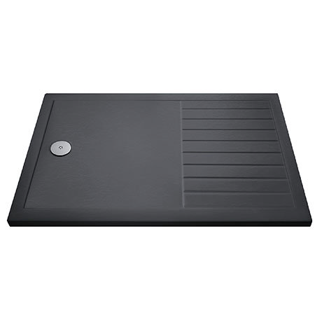 1700 x 800 stone resin shower tray with drying area