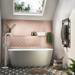 Asheville Pink Fan Wall Tiles  Feature Small Image