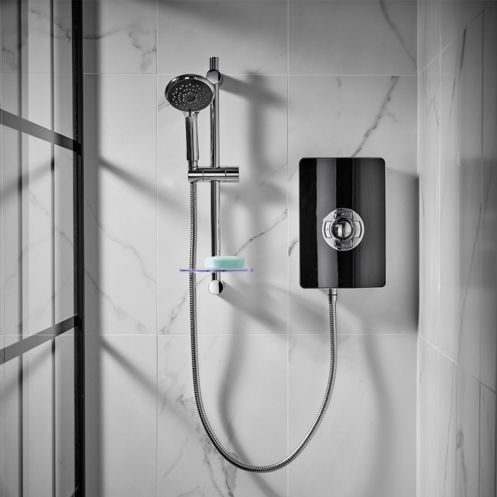 Triton Aspirante 9.5kw Electric Shower Black Gloss ASP09GSBLK at Victorian Plumbing UK