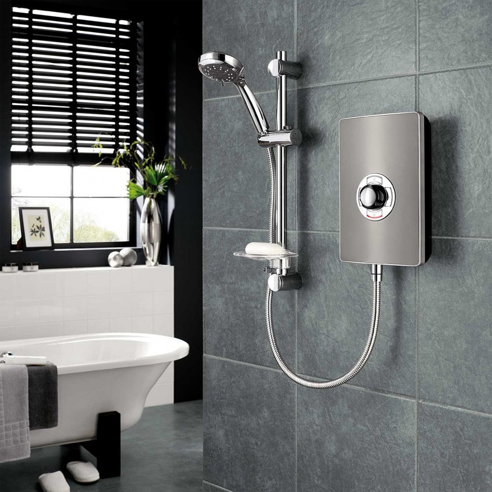 Triton - Aspirante 8.5kw Electric Shower - Gun Metal - ASP08GUNMTL at ...