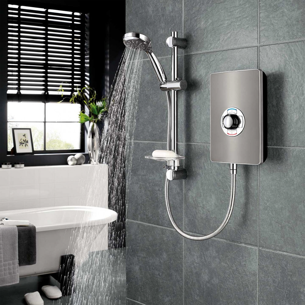 Shop Now Triton Aspirante Gun Metal 9 5kw Electric Shower