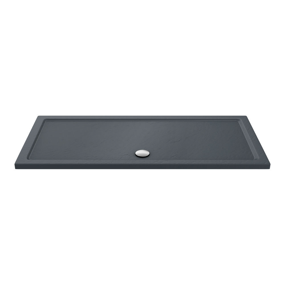 Aurora Slate Effect Stone Rectangular Shower Tray Victorian Plumbing UK