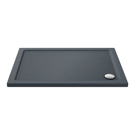 Aurora Slate Effect Stone Rectangular Shower Tray | Victorian Plumbing UK