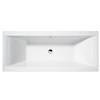 Asselby Square Double Ended Acrylic Bath profile small image view 1 