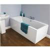 Asselby Square Double Ended Acrylic Bath profile small image view 2 