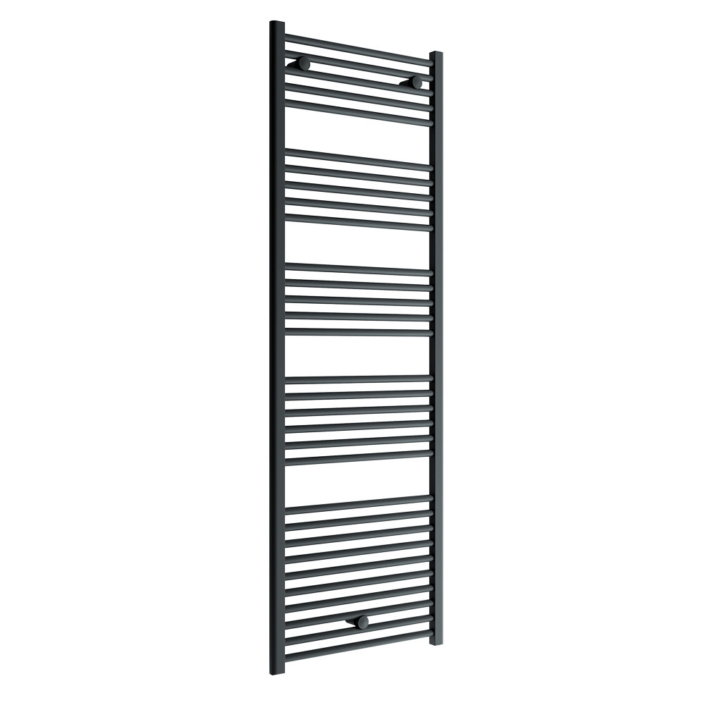 Diamond Heated Towel Rail W600 x H1800mm Anthracite Straight