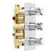 Astoria Traditional Concealed Shower Valve incl. 8" Head with Arm & Slider Rail profile small image view 6 