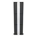 Metro Vertical Radiator with Mirror - Anthracite - Double Panel (H1800 x W500mm) profile small image view 4 