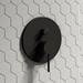Arezzo Matt Black Round Concealed Manual Shower Valve with Diverter profile small image view 4 