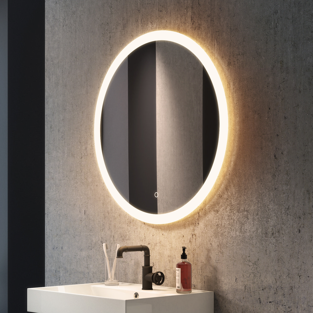 Arezzo Round LED Illuminated Anti-Fog Mirror