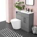 Arezzo 1000 Matt Grey Combination Furniture Pack (Matt Black Flush & Handles) profile small image view 6 