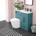 Arezzo 1000 Matt Green Combination Furniture Pack (Matt Black Flush & Handles) profile small image view 6 