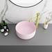 Arezzo 352mm Matt Pink Round Counter Top Basin profile small image view 3 
