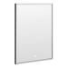 Arezzo Matt Black 520 x 720mm Rectangular LED Illuminated Anti-Fog Bathroom Mirror profile small image view 2 