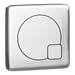 Arezzo 1100 Matt Blue Semi-Recessed Square Combination Vanity Unit (Chrome Flush & Handles) profile small image view 3 