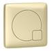 Arezzo 1100 Matt Grey Semi-Recessed Round Combination Vanity Unit (Brushed Brass Flush & Handles) profile small image view 3 