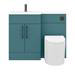 Arezzo 1100 Matt Green Combination Furniture Pack (Matt Black Flush & Handles) profile small image view 6 