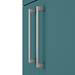 Arezzo 1100 Matt Green Semi-Recessed Round Combination Vanity Unit (Chrome Flush & Handles) profile small image view 2 