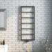 Arezzo Matt Black 1200 x 500 Ladder Heated Towel Rail profile small image view 2 