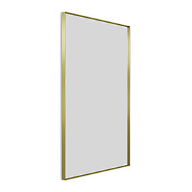 Arezzo Brushed Brass 1200 x 700mm Rectangular Mirror