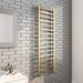 Arezzo Cube Brushed Brass 1600 x 500 Heated Towel Rail profile small image view 3 